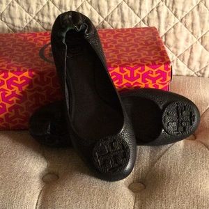 Tory Burch Black Reva Flats